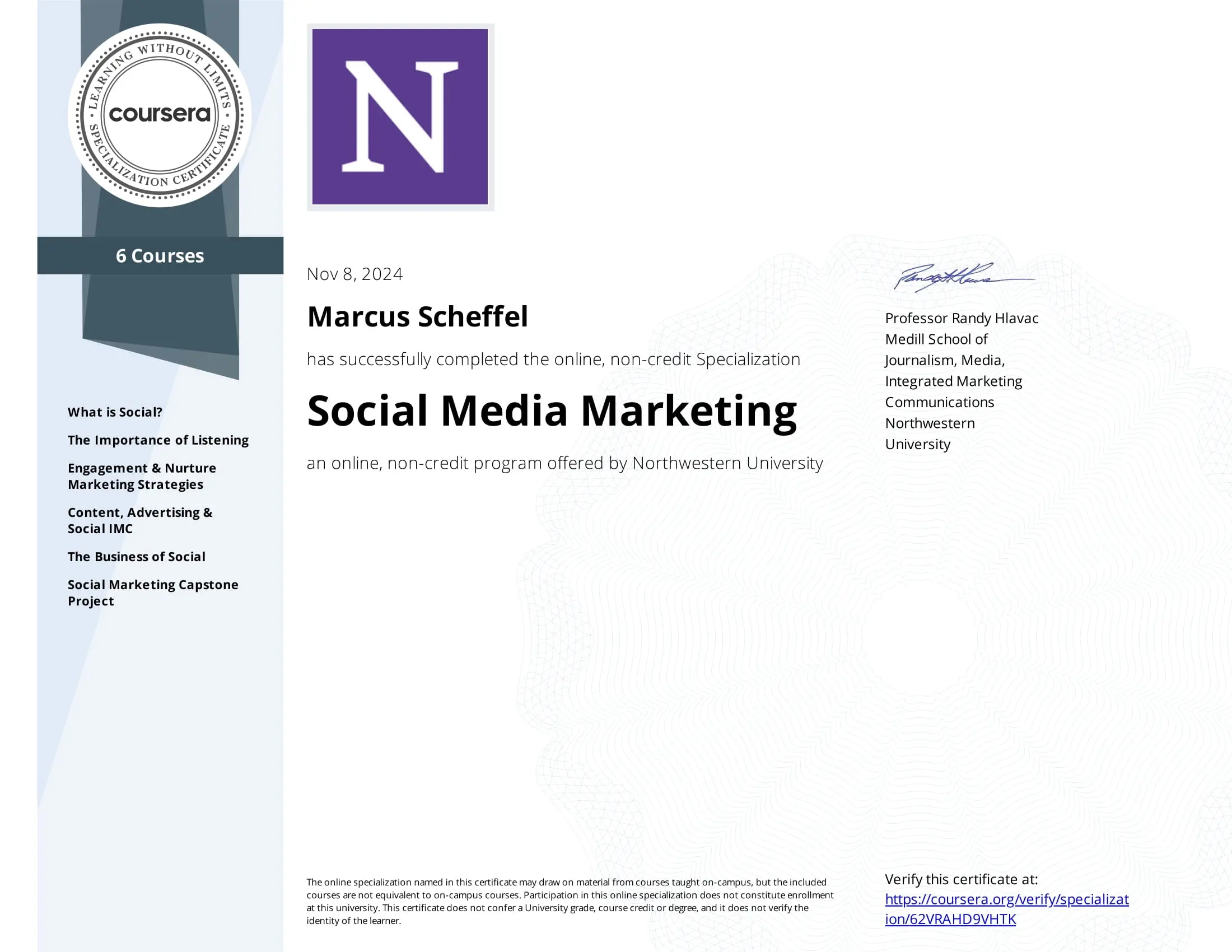 Social Media Marketing – Northwestern University