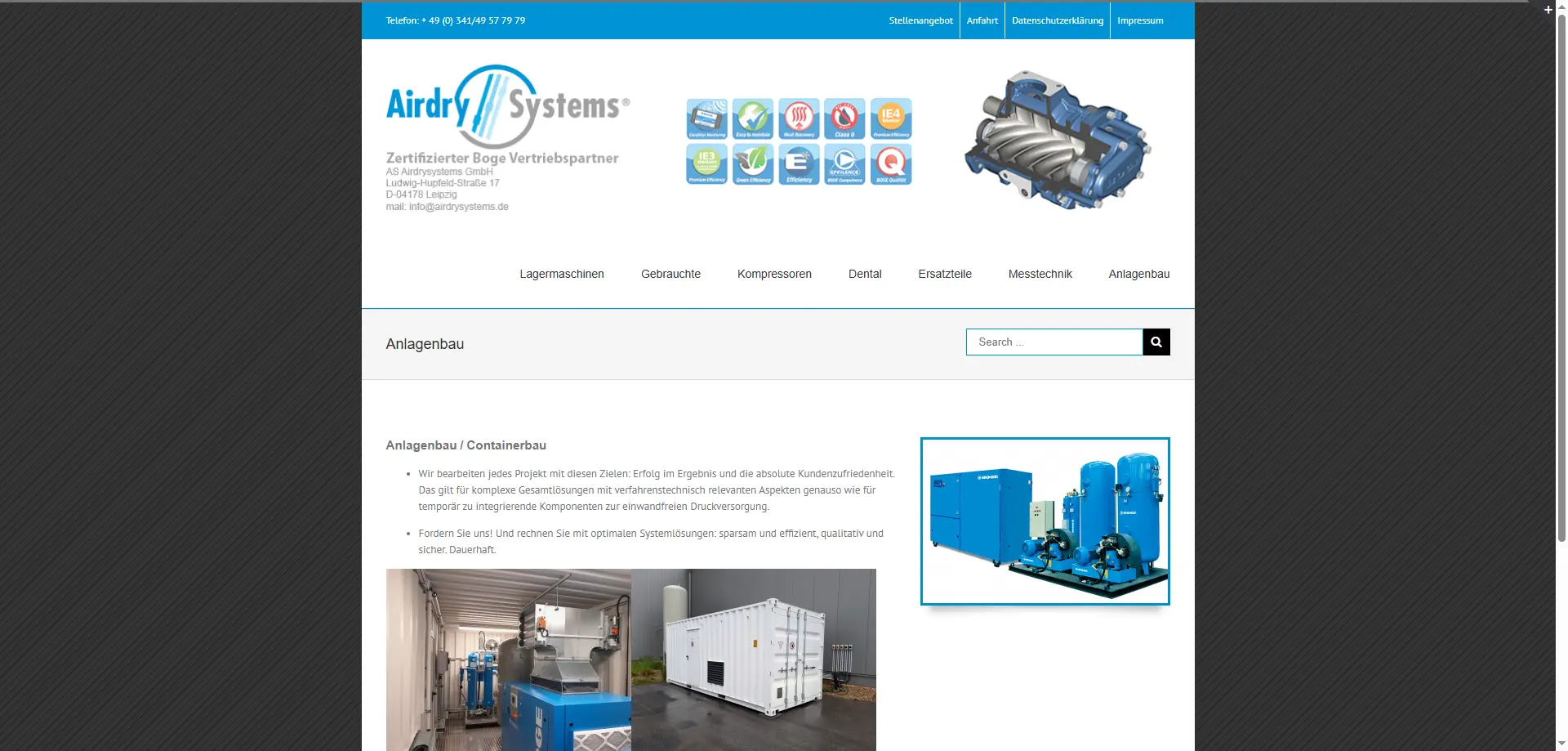 Alte Website AS Airdrysystems